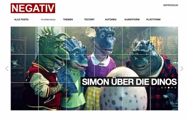Negative Film Webseite