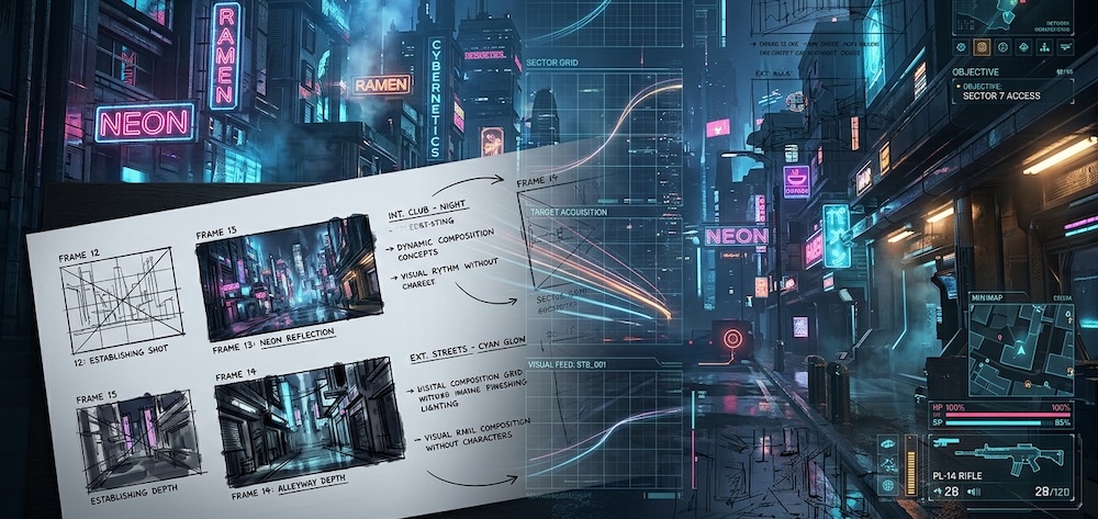 Vom Storyboard zum Game-UI