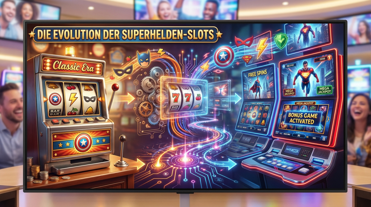 Die Evolution der Superhelden Spielautomaten - vom Kino in die Spielhalle